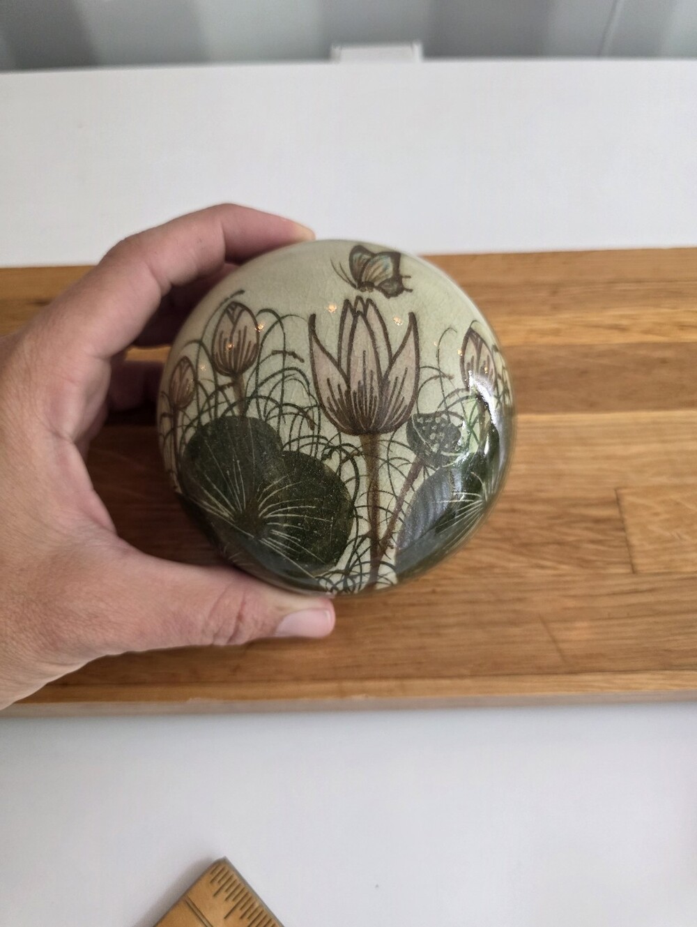 Vintage Mid Century Ceramic Lidded Dish